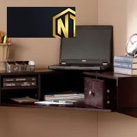 BÀN LÀM VIỆC BẰNG GỖ TREO TƯỜNG TIỆN LỢI MẪU 02